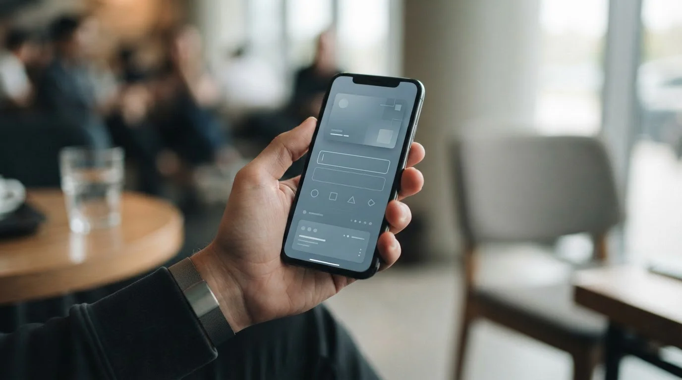 Smartphone mit digitaler Wallet-Oberfläche für anonyme Zahlungen