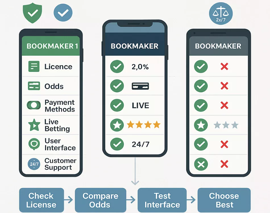 Buchmacher Auswahl und Vergleich Kriterien für MMA Wetten