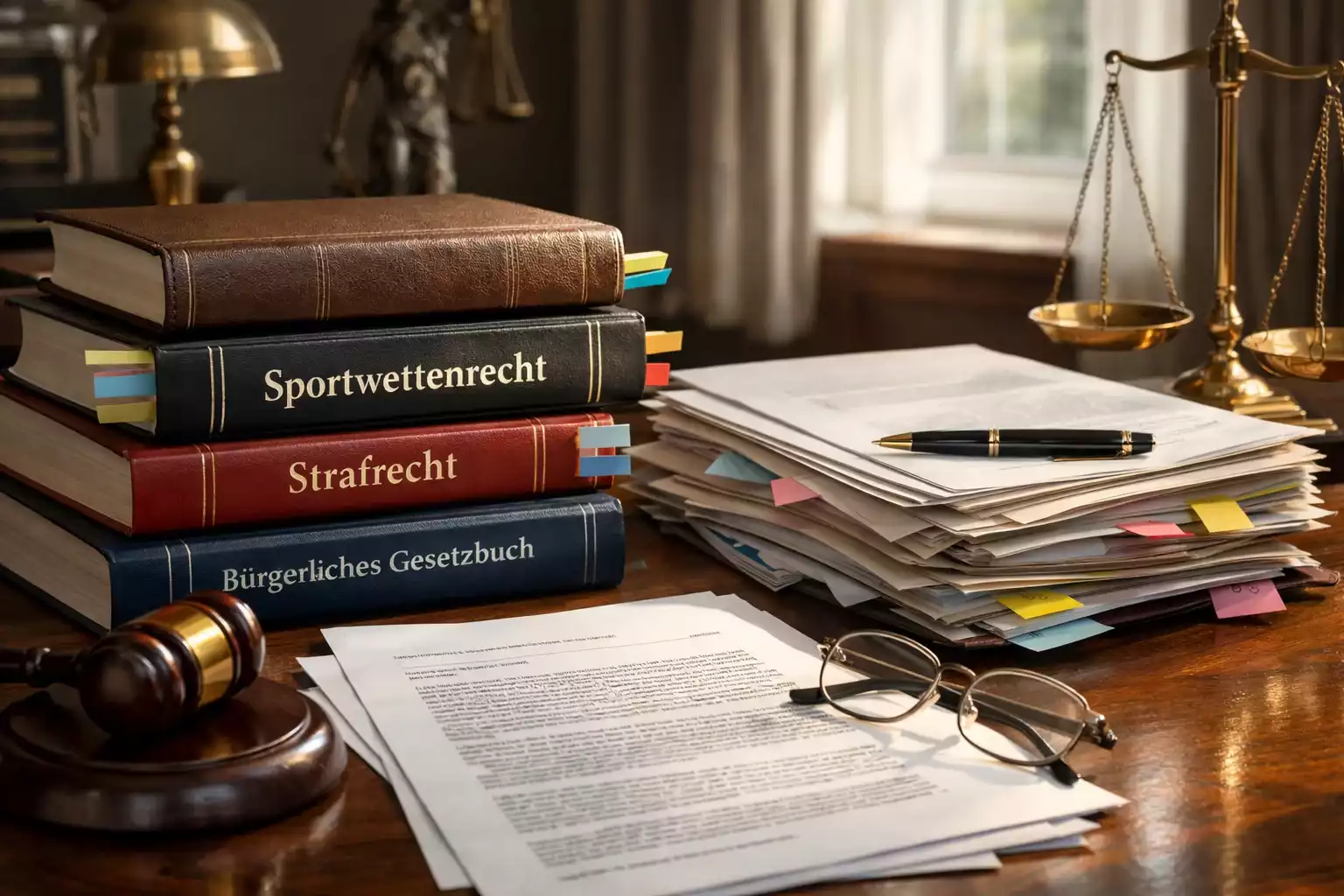 Dokumente und Gesetzesbücher zur Glücksspielregulierung