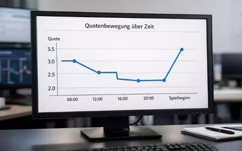 Quotenbewegungen im Zeitverlauf als Diagramm