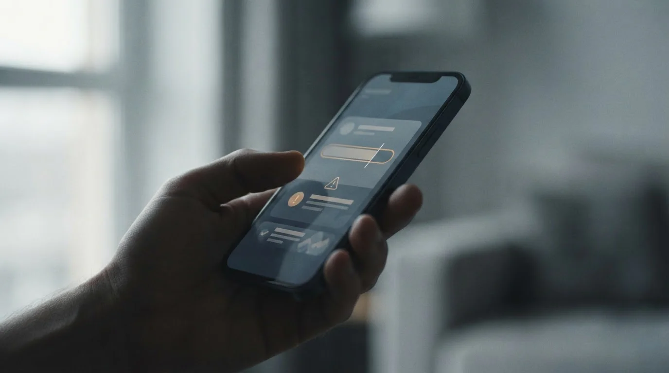Symbolische Darstellung der monatlichen Einzahlungsbeschränkung auf Smartphone-Display