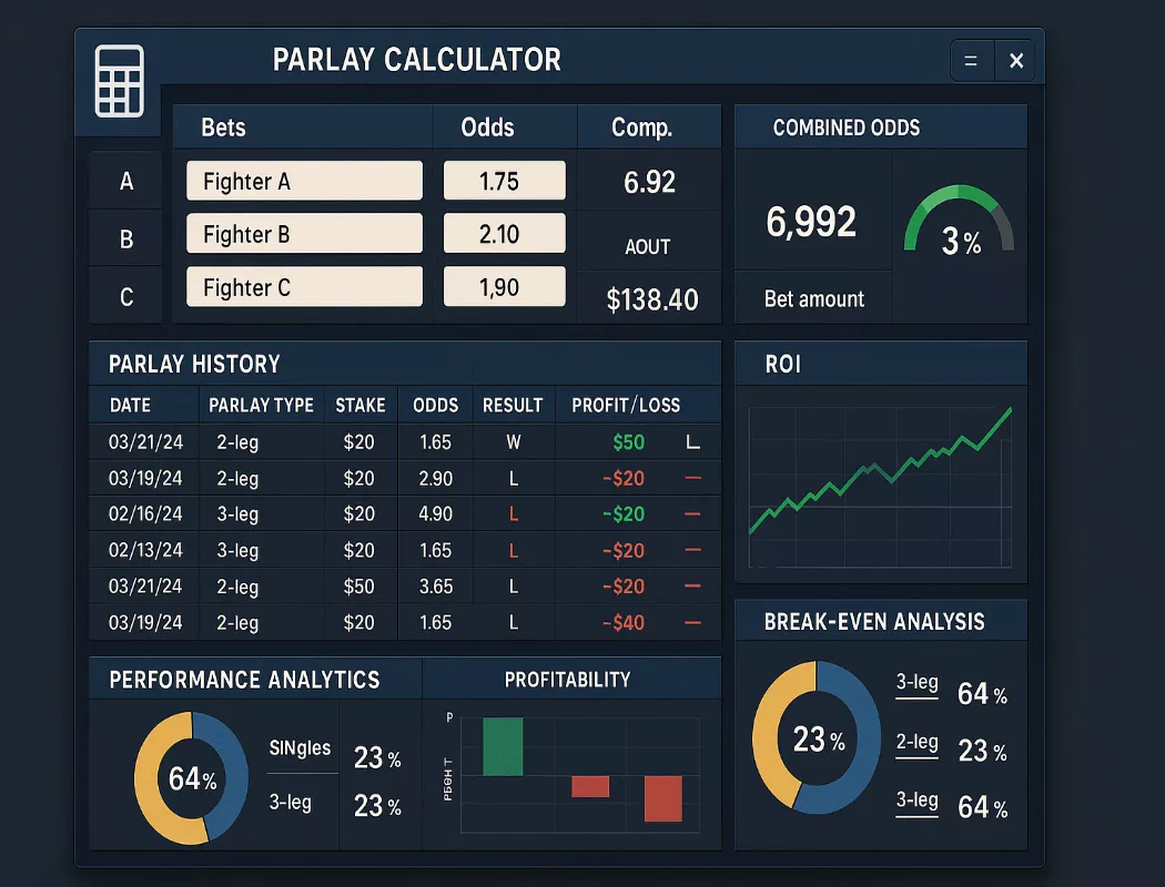 Parlay Calculator ROI Tracking System für Erfolgsanalyse