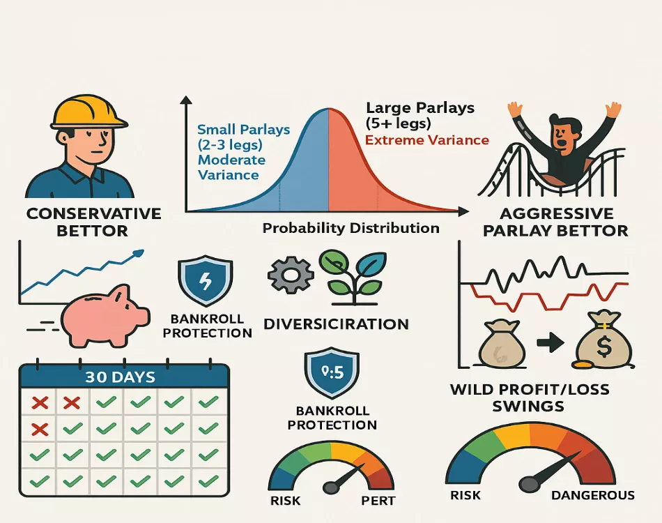 Varianz Risiko Management und Bankroll Schutz bei Parlay Wetten
