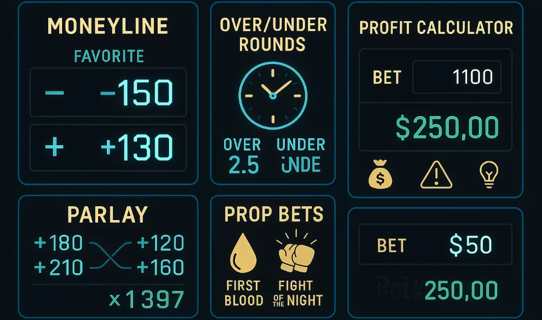 Wettarten und Quoten System Übersicht für MMA Wetten